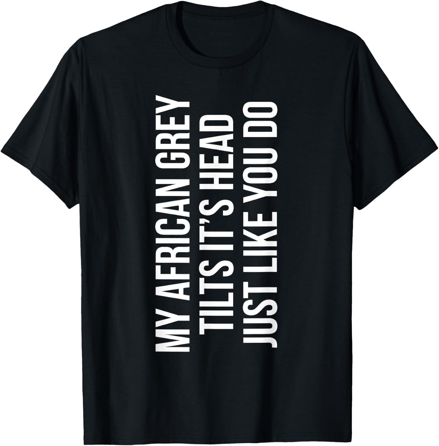 My African Grey Parrot Owner Funny African Grey Lover T-Shirt - T-Shirt | Black