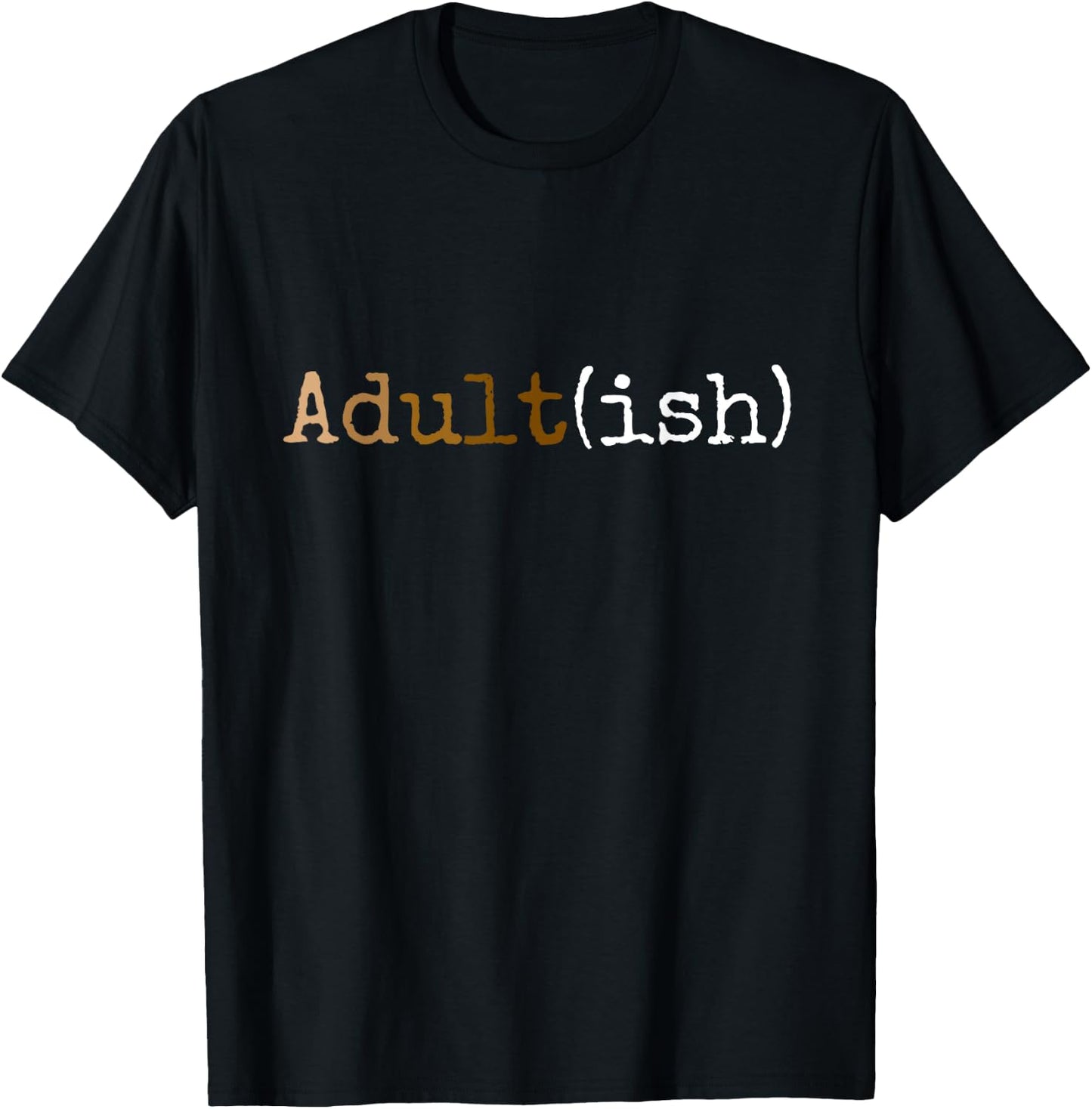 Adultish Shirt Melanin 21st Birthday Shirt 18th Birthday T-Shirt - T-Shirt | Black