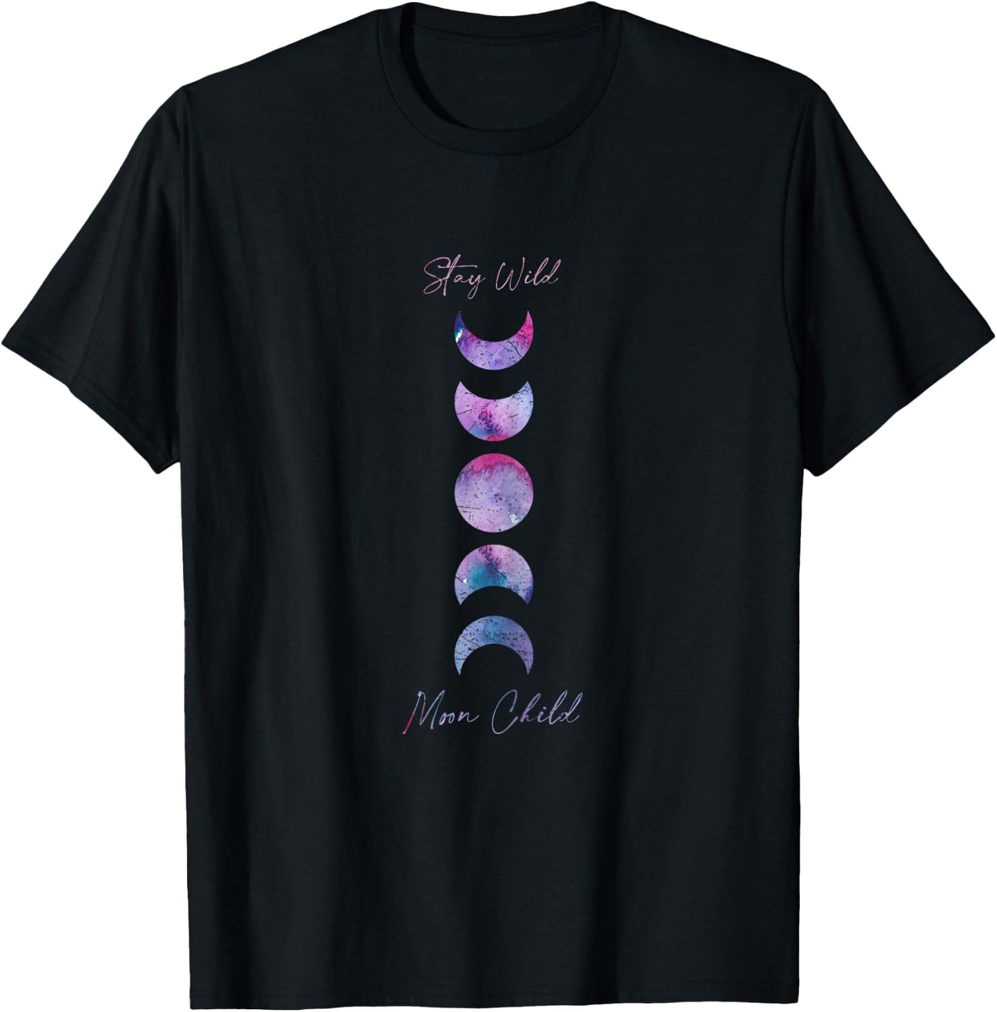 Stay Wild, Moon Child: A Gypsy Boho Hippie T-Shirt - T-Shirt | Black