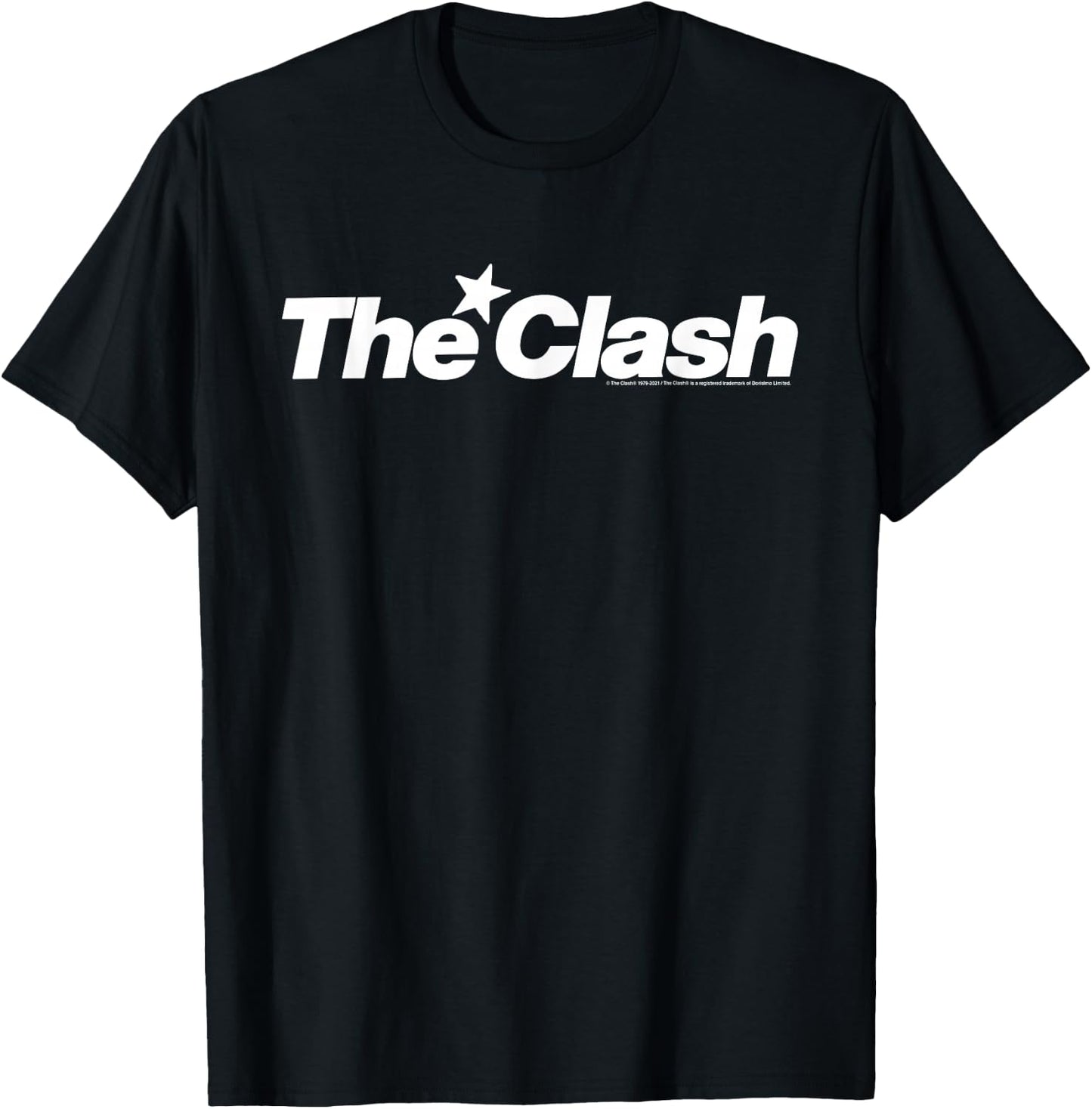 The Clash - White Star Logo T-Shirt - T-Shirt | Black