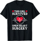 This Girl Survived Open Heart Surgery Get Well T-Shirt - T-Shirt | Black
