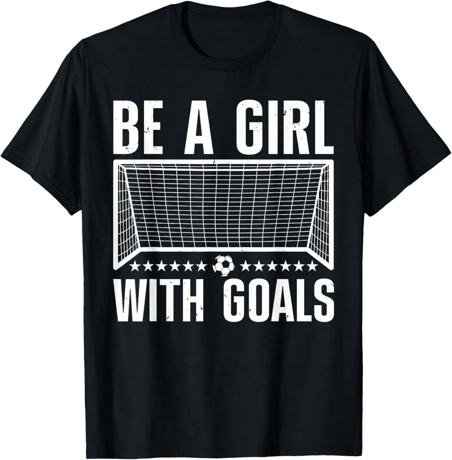 Funny Soccer Art For Girls Teens Women Soccer Lovers Players T-Shirt - T-Shirt | Black
