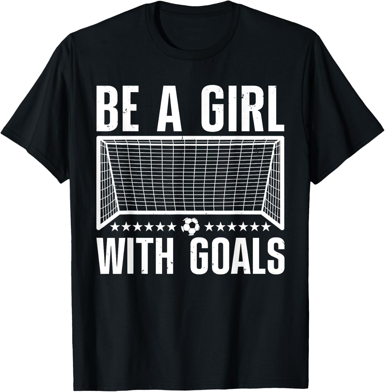 Funny Soccer Art For Girls Teens Women Soccer Lovers Players T-Shirt - T-Shirt | Black