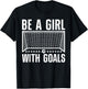 Funny Soccer Art For Girls Teens Women Soccer Lovers Players T-Shirt - T-Shirt | Black