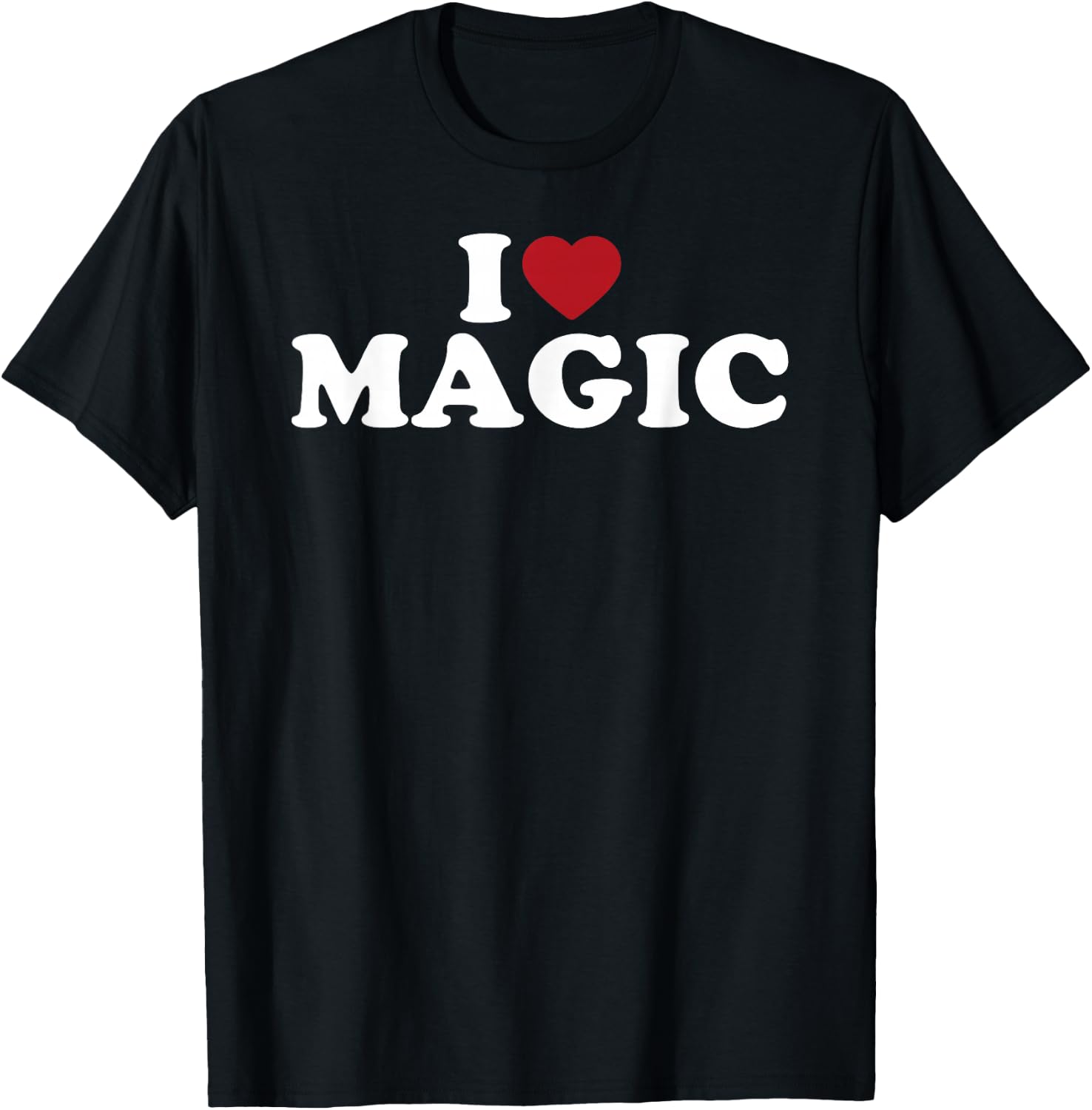I Love Magic, I Heart Magic T-Shirt - T-Shirt | Black