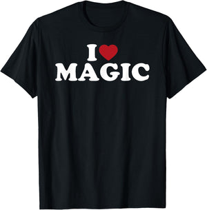 I Love Magic, I Heart Magic T-Shirt - T-Shirt | Black