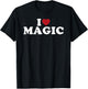 I Love Magic, I Heart Magic T-Shirt - T-Shirt | Black
