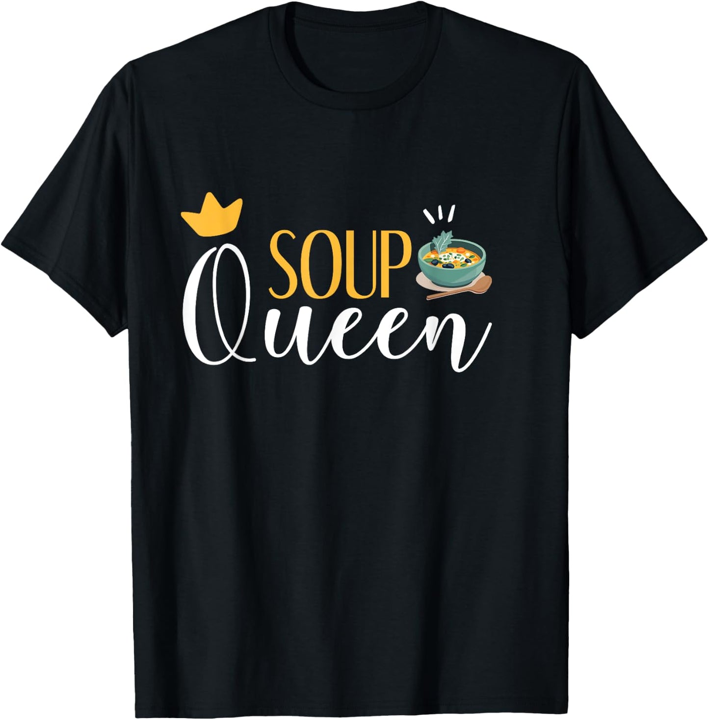 Vegetable Stew Cooking Lover - Funny Veggie Soup Queen T-Shirt - T-Shirt | Black