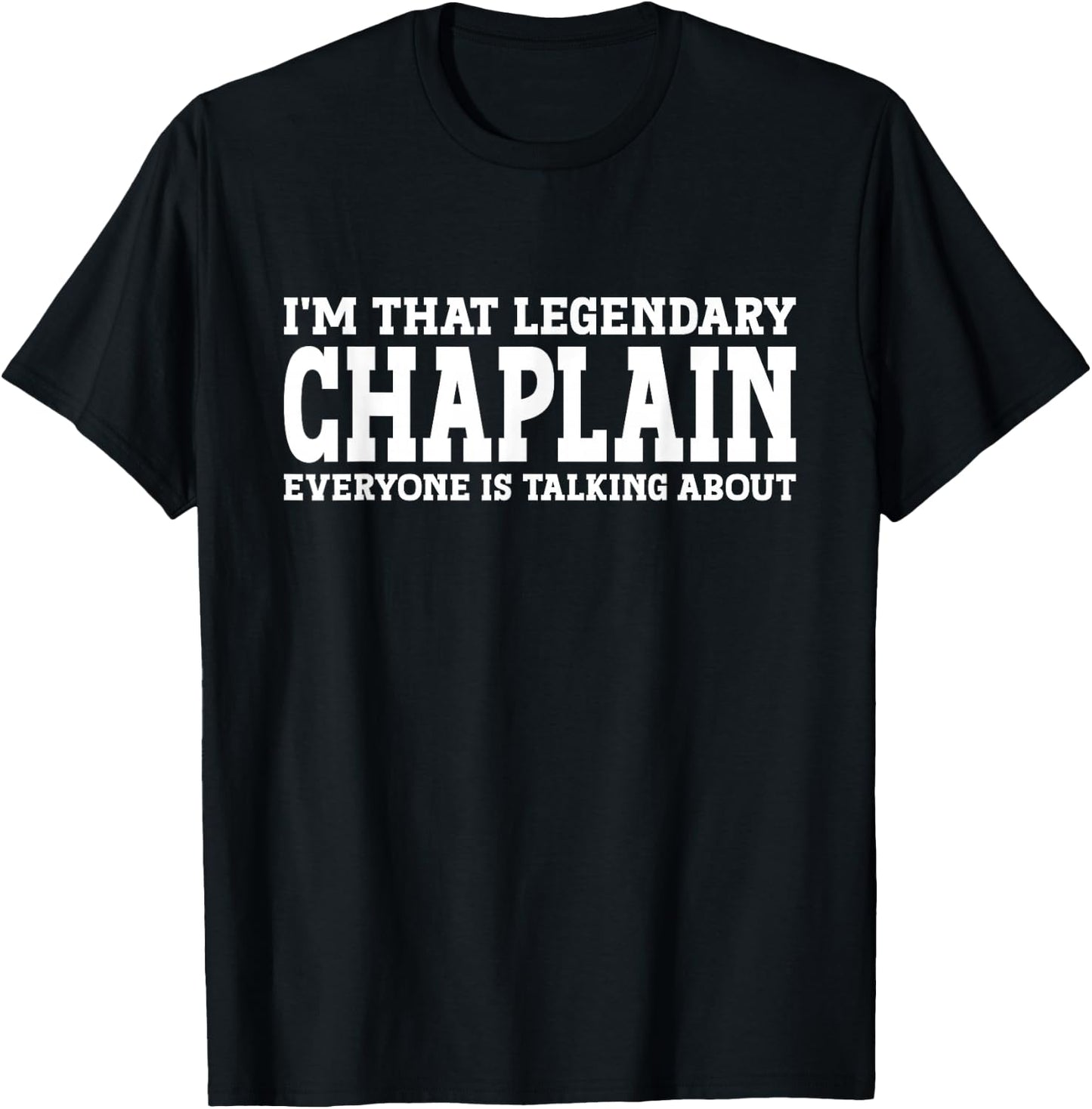 Chaplain Job Title Employee Funny Worker Profession Chaplain T-Shirt - T-Shirt | Black