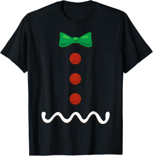 Gingerbread Man Christmas Costume T-Shirt - T-Shirt | Black