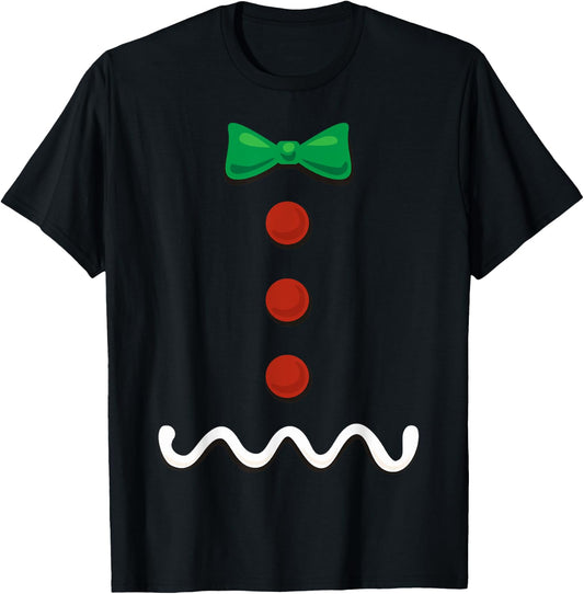 Gingerbread Man Christmas Costume T-Shirt - T-Shirt | Black