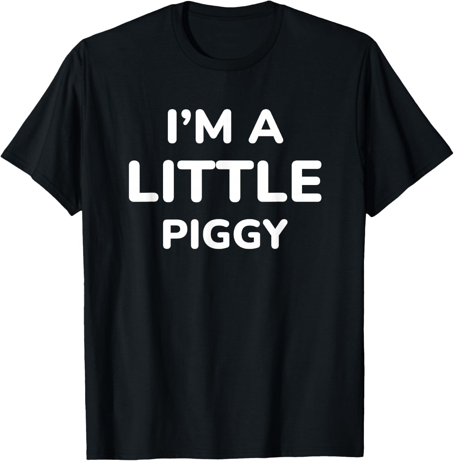I'm A Little Piggy T-Shirt - T-Shirt | Black