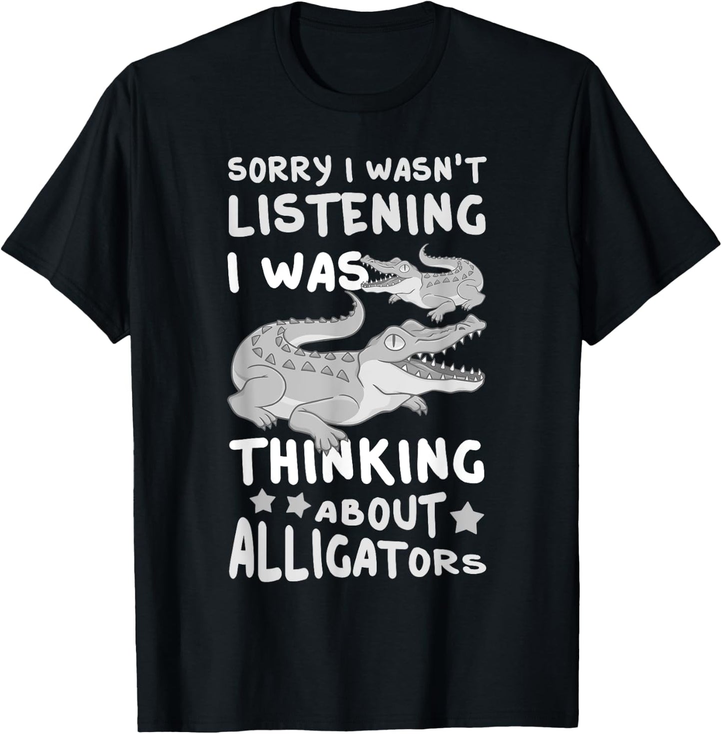 Alligator Animals Funny Florida Green Crocodiles Wild T-Shirt - T-Shirt | Black