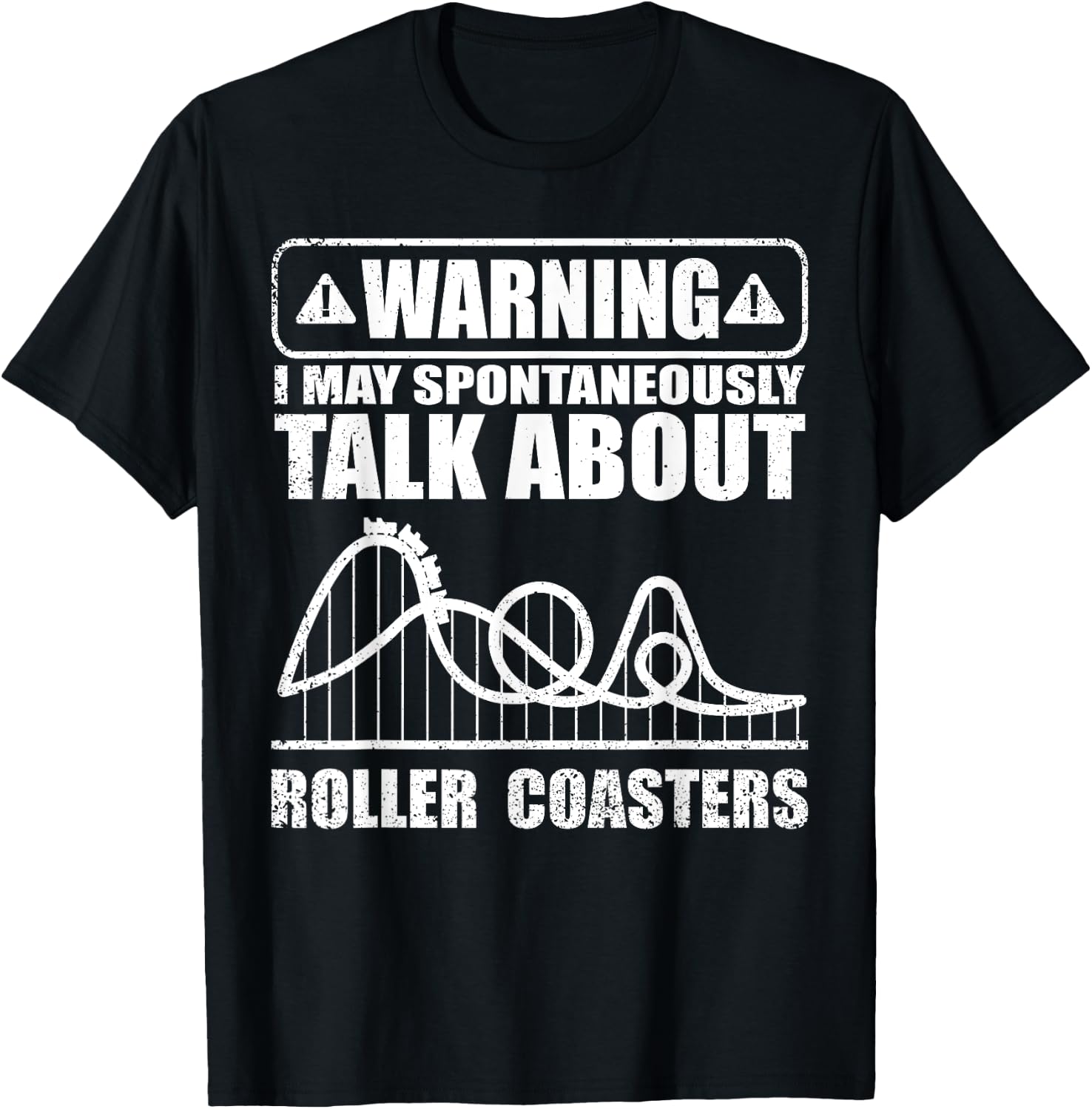 Cute Roller Coaster Women Ride Rollercoaster Lovers T-Shirt - T-Shirt | Black
