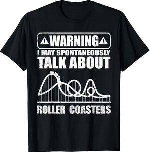 Cute Roller Coaster Women Ride Rollercoaster Lovers T-Shirt - T-Shirt | Black