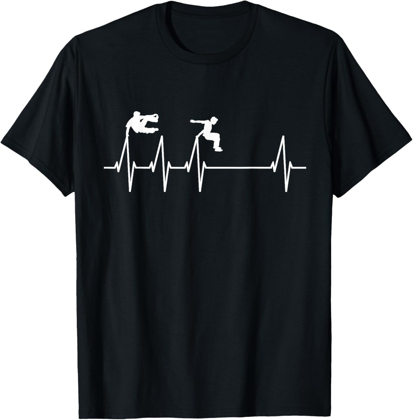 Parkour Sport Freerunning Backflip Freestyle Parkour Runner T-Shirt - T-Shirt | Black
