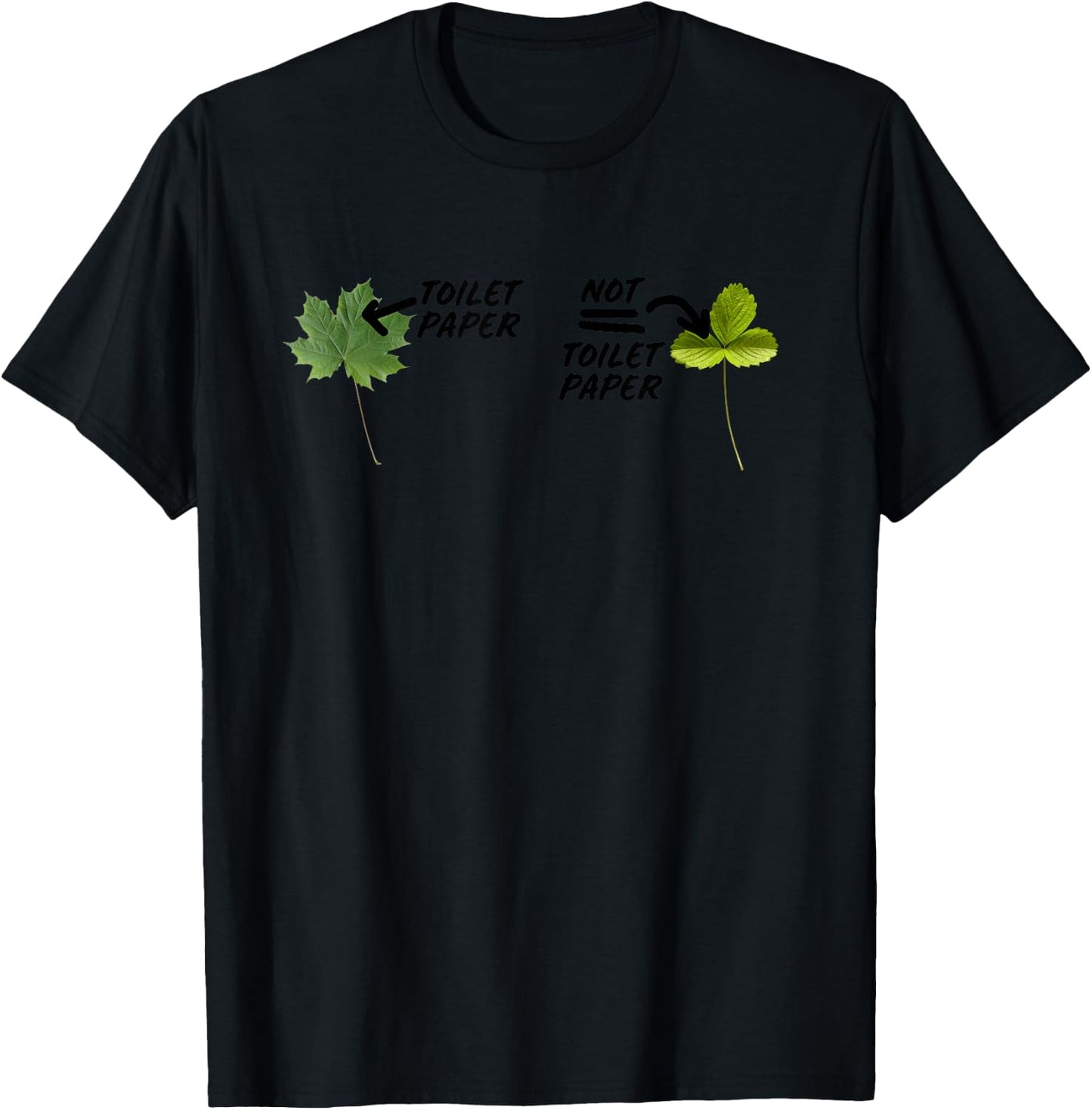 Not Toilet Paper Poison Ivy Funny Camping Guide Joke T-Shirt - T-Shirt | Black