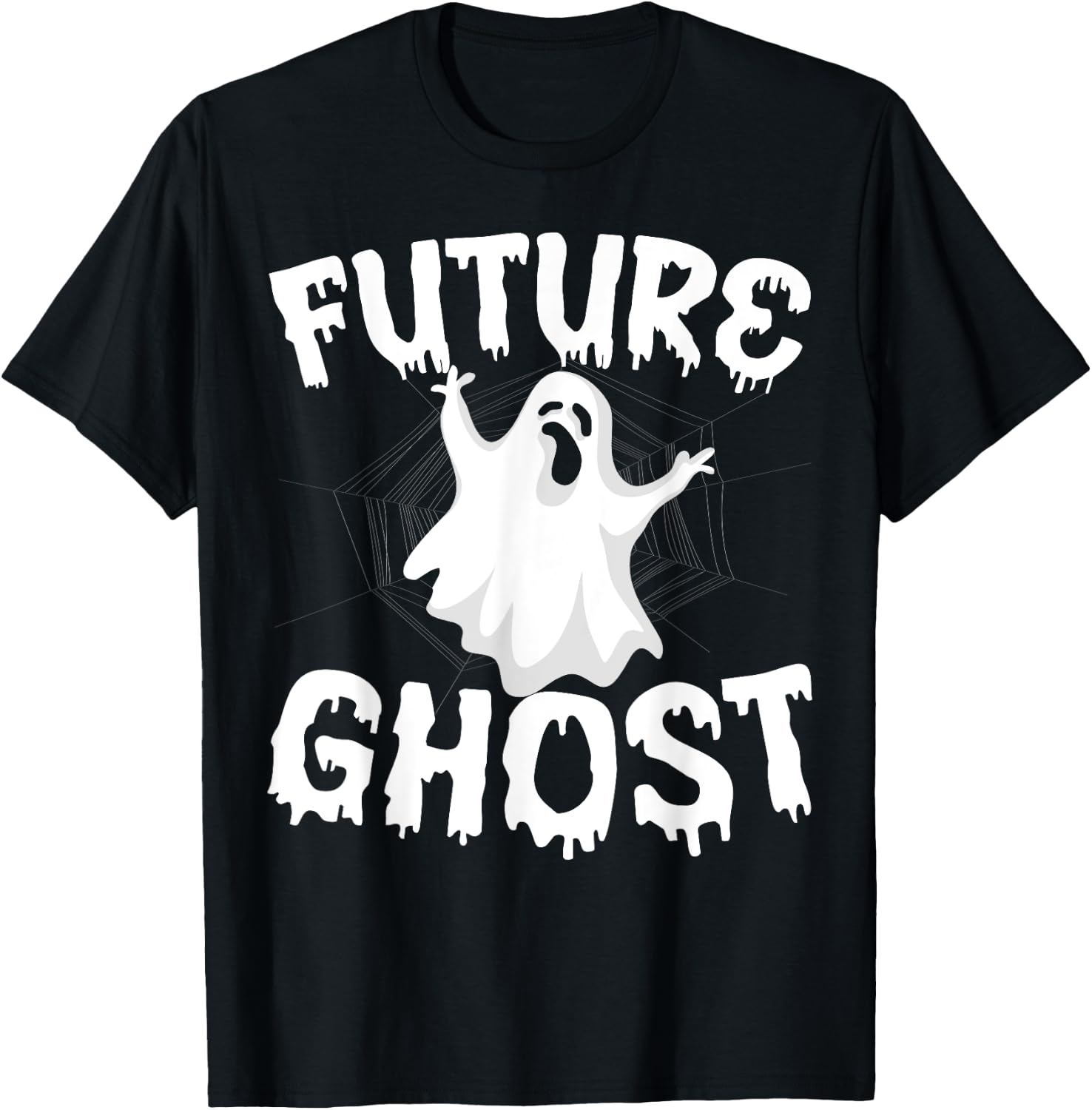 Future Ghost Funny Halloween Boo Spooky Trick Or Treat T-Shirt - T-Shirt | Black