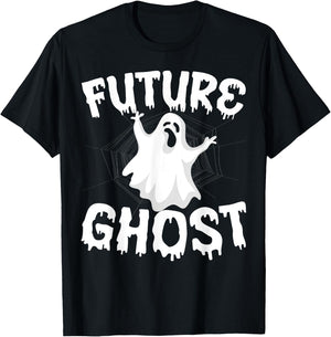 Future Ghost Funny Halloween Boo Spooky Trick Or Treat T-Shirt - T-Shirt | Black