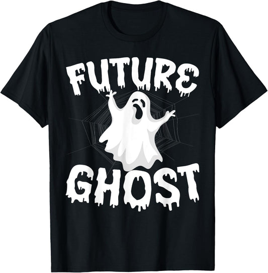 Future Ghost Funny Halloween Boo Spooky Trick Or Treat T-Shirt - T-Shirt | Black