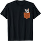 Funny Egyptian Mau Cat in My Pocket,Egyptian Mau Lover Owner Women Kids T-Shirt - T-Shirt | Black