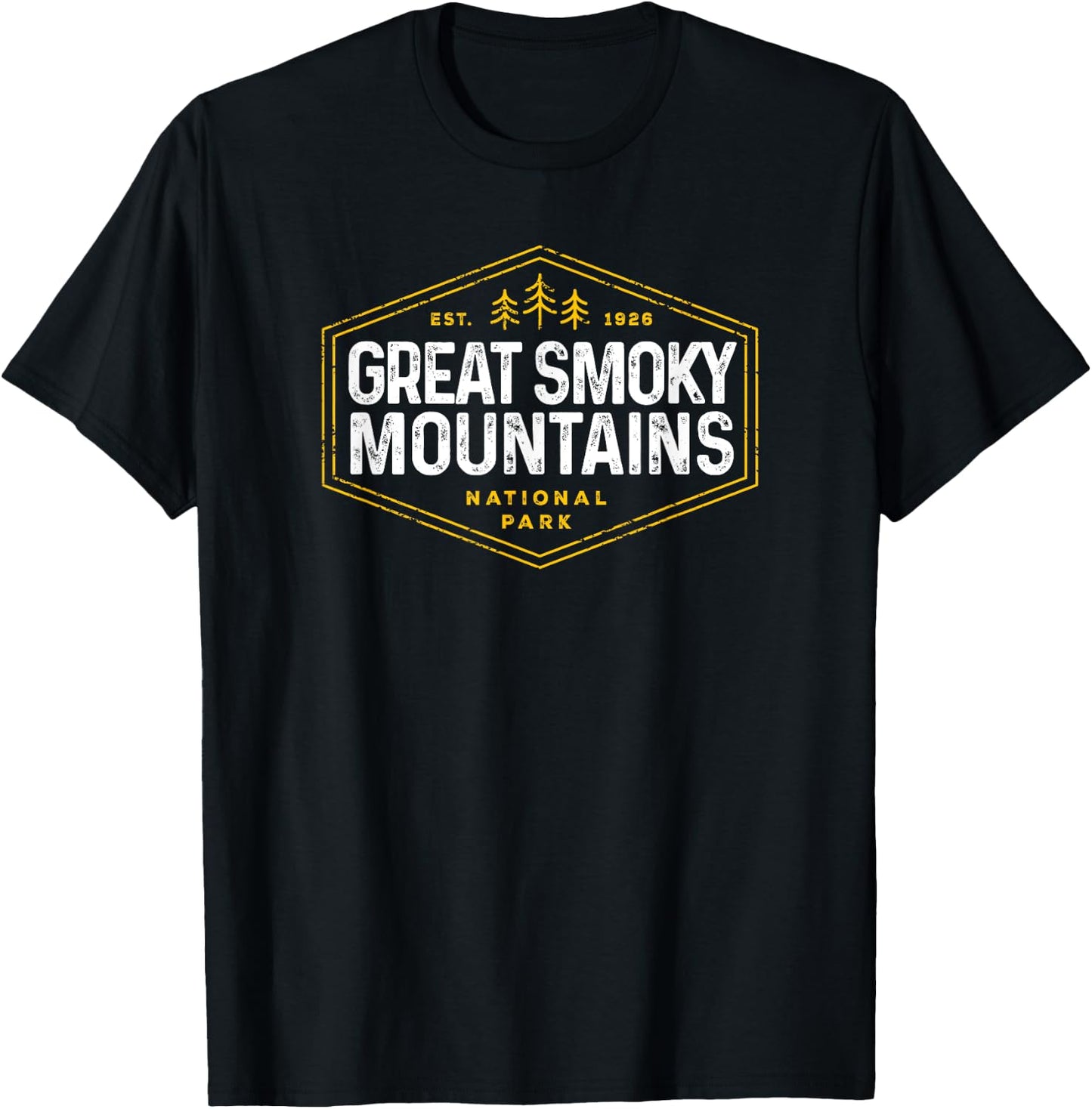Great Smoky Mountains National Park Shirt Vintage Kids T-Shirt - T-Shirt | Black