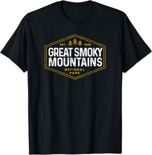 Great Smoky Mountains National Park Shirt Vintage Kids T-Shirt - T-Shirt | Black