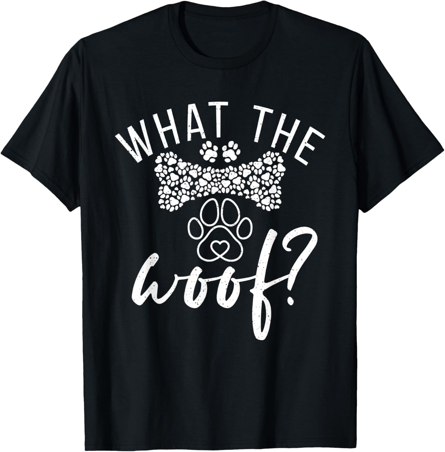 What the Woof Puppy Dog Lover Men Women T-Shirt - T-Shirt | Black