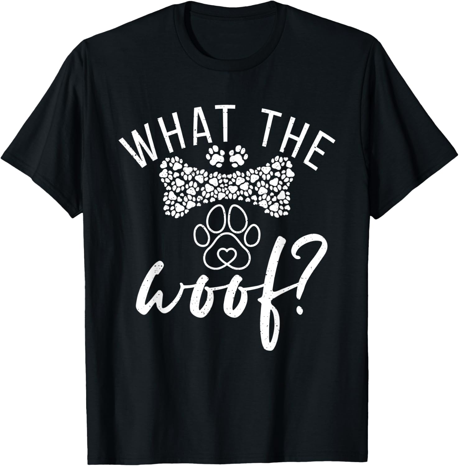 What the Woof Puppy Dog Lover Men Women T-Shirt - T-Shirt | Black
