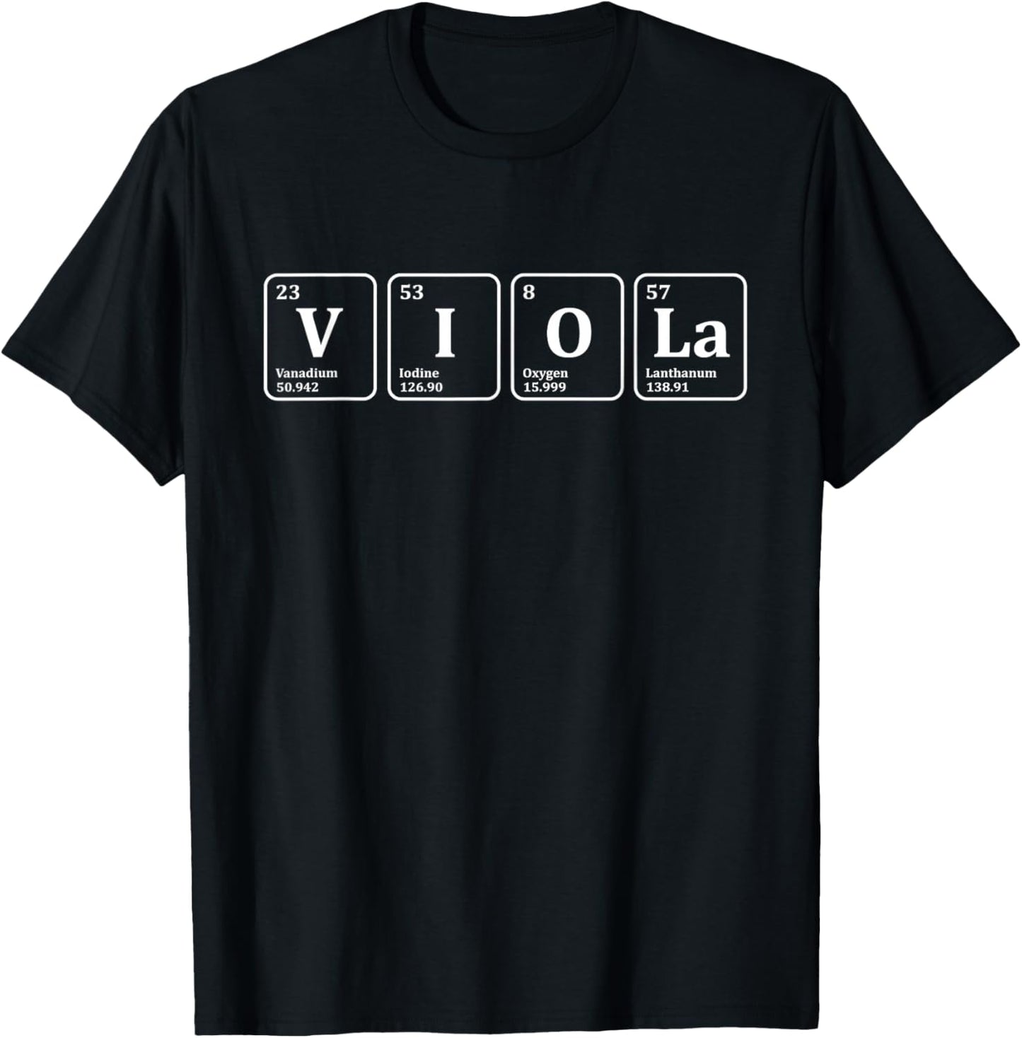 Viola Player - Periodic Table Violist Jazz Music Lover T-Shirt - T-Shirt | Black