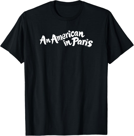 WB100 An American in Paris Simple Movie Logo T-Shirt - T-Shirt | Black