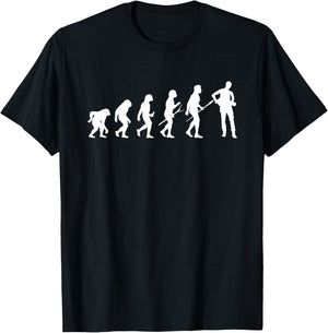 Hurdy-Gurdy Evolution Design for a Hurdy Gurdy lover T-Shirt - T-Shirt | Black