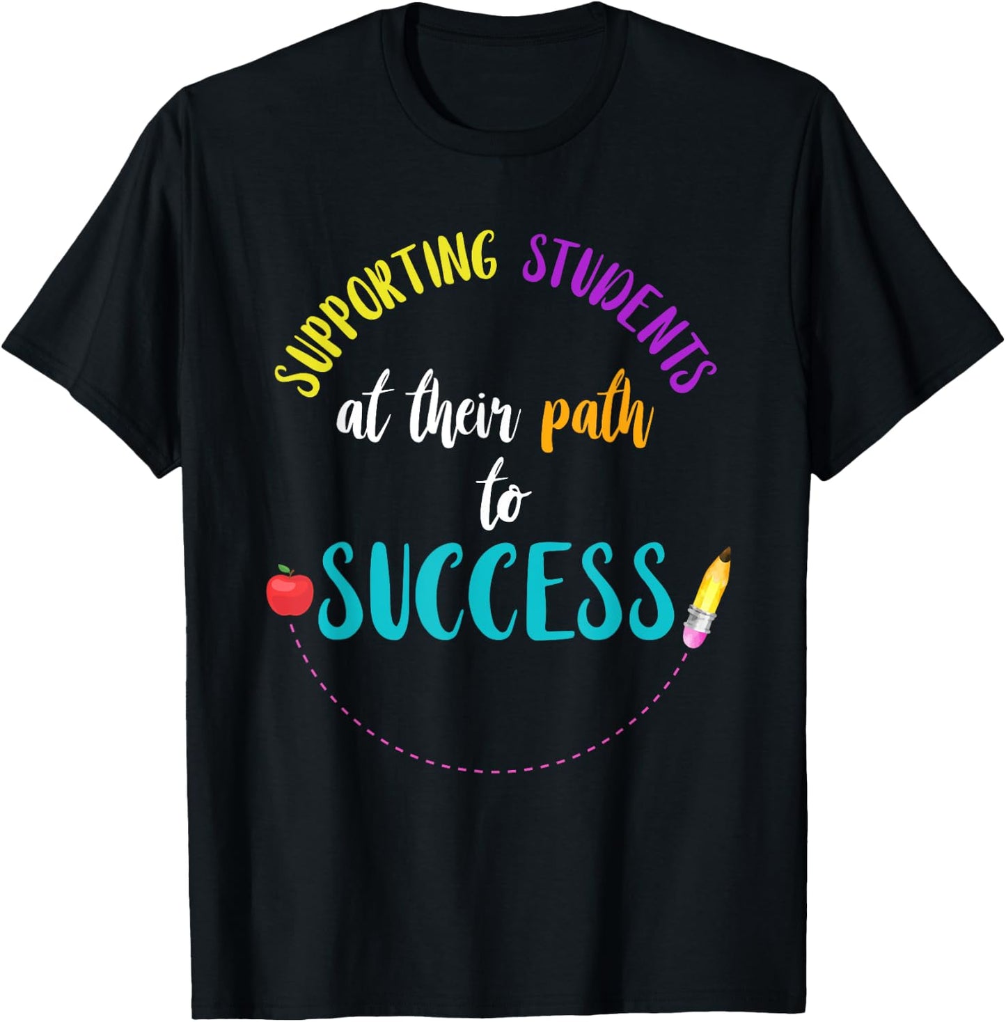 Supporting Students Response Intervention Teacher RTI Team T-Shirt - T-Shirt | Black
