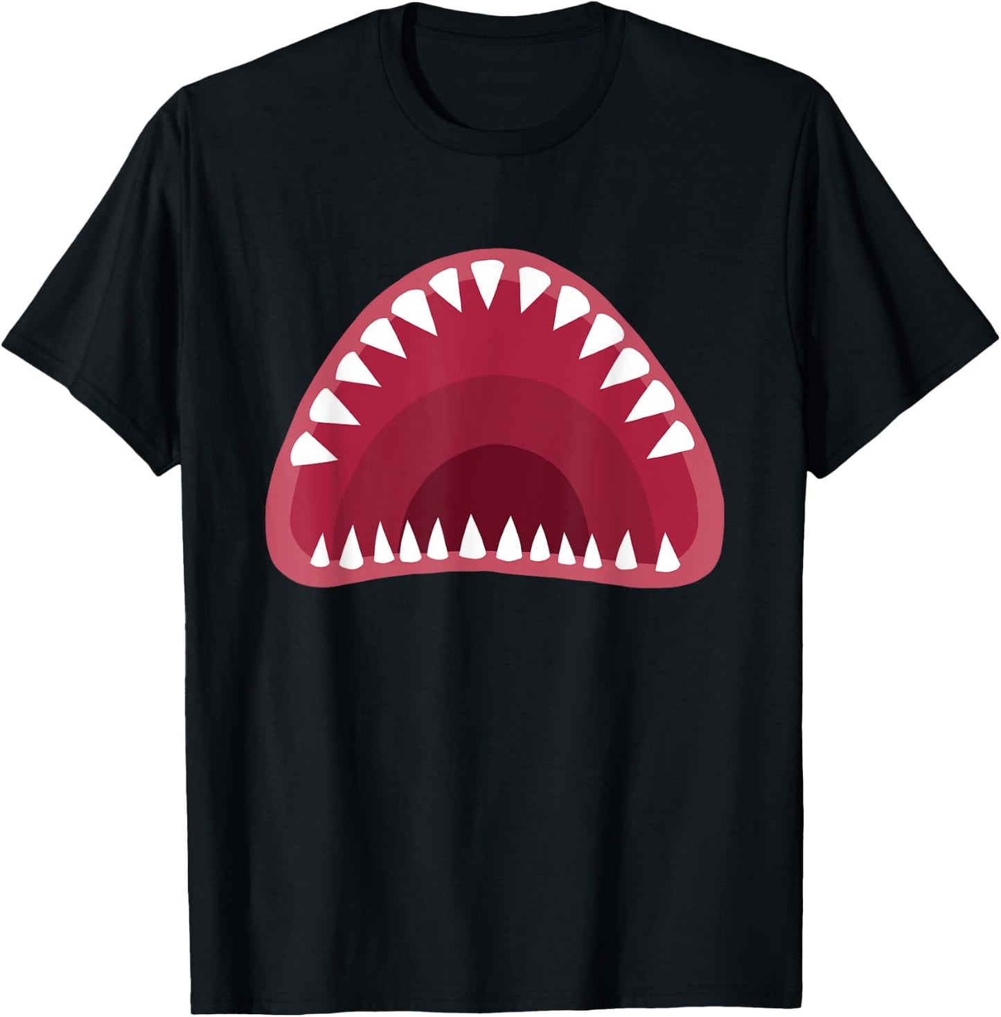 Shark Mouth Halloween T-Shirt - T-Shirt | Black
