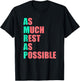 As Much Rest As Possible AMRAP Funny Trendy T-Shirt - T-Shirt | Black