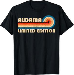 ALDAMA Surname Retro Vintage 80s 90s Birthday Reunion T-Shirt - T-Shirt | Black