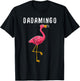 Flamingo bird funny theme for DADA T-Shirt - T-Shirt | Black