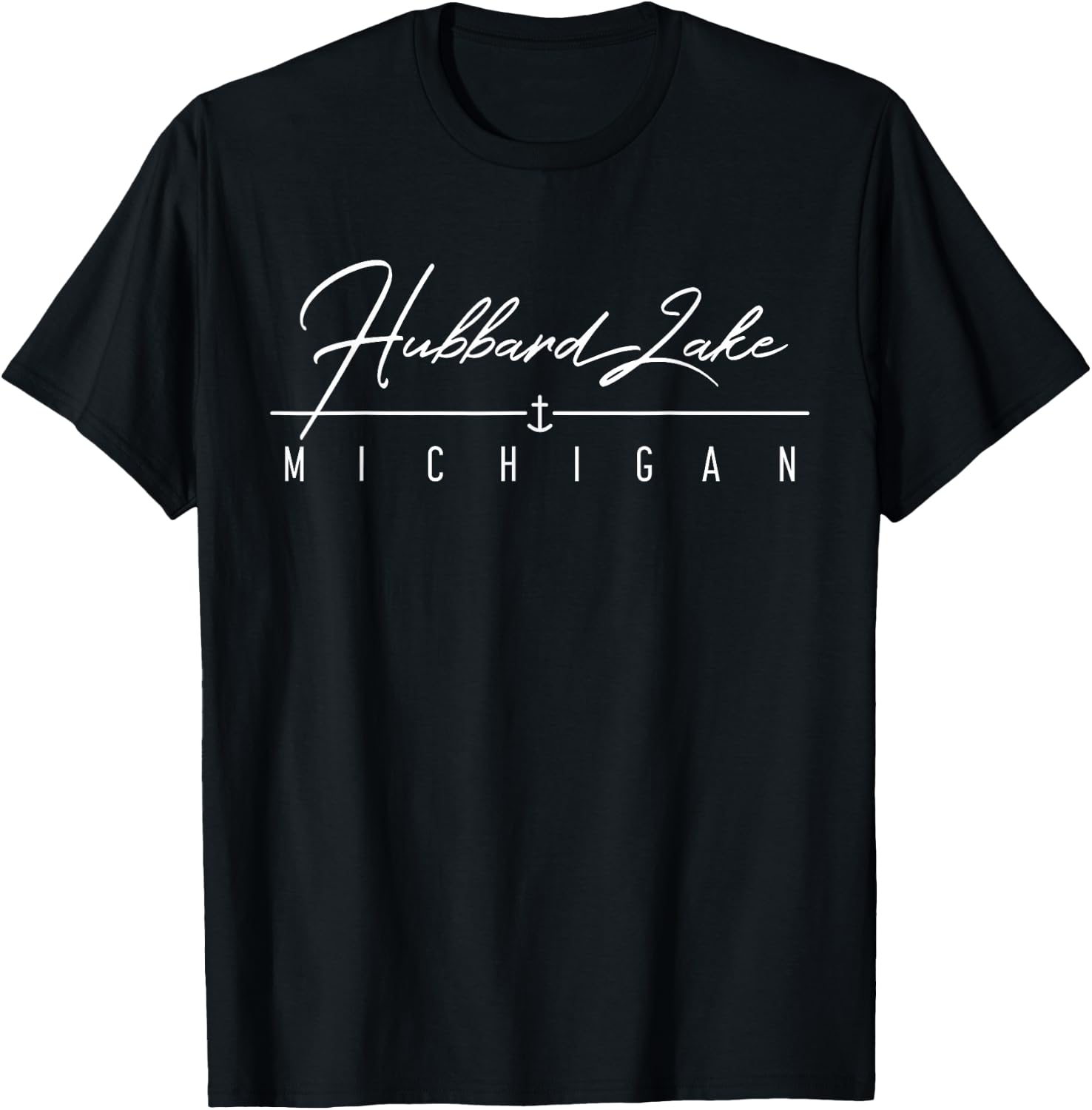 Hubbard Lake MI T-Shirt - T-Shirt | Black