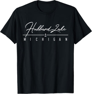 Hubbard Lake MI T-Shirt - T-Shirt | Black
