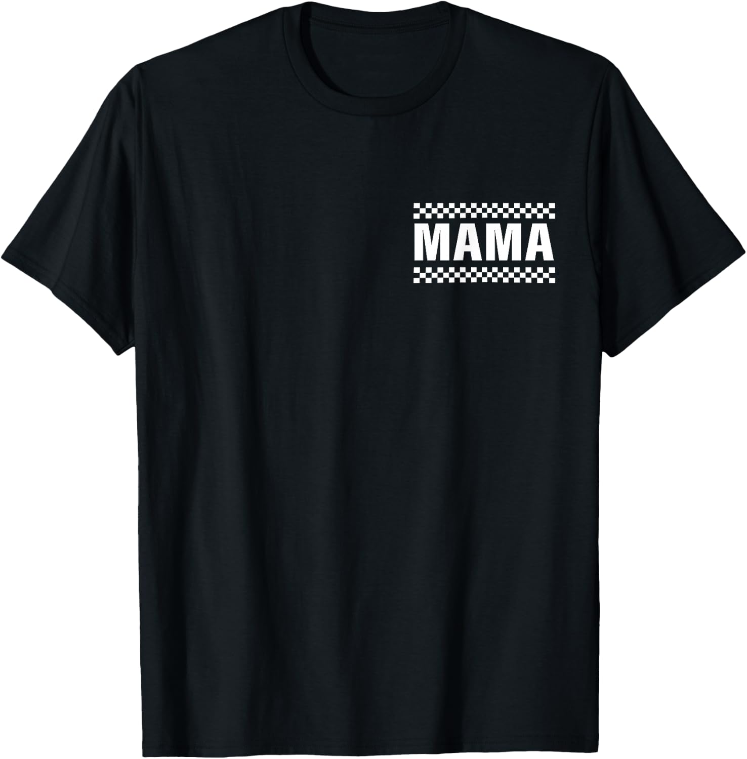 Racing Birthday Party Matching Family Race Car Pit Crew Mama T-Shirt - T-Shirt | Black