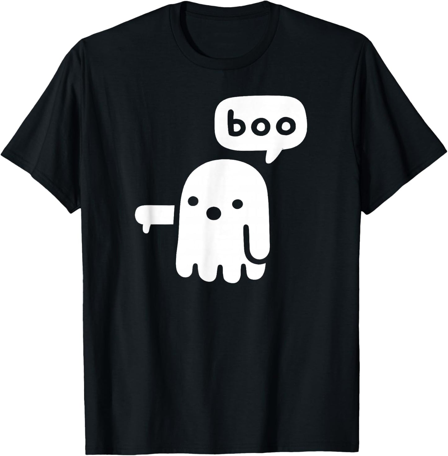 Funny Chunky Ghost Of Disapproval Boo Halloween Classic T-Shirt - T-Shirt | Black