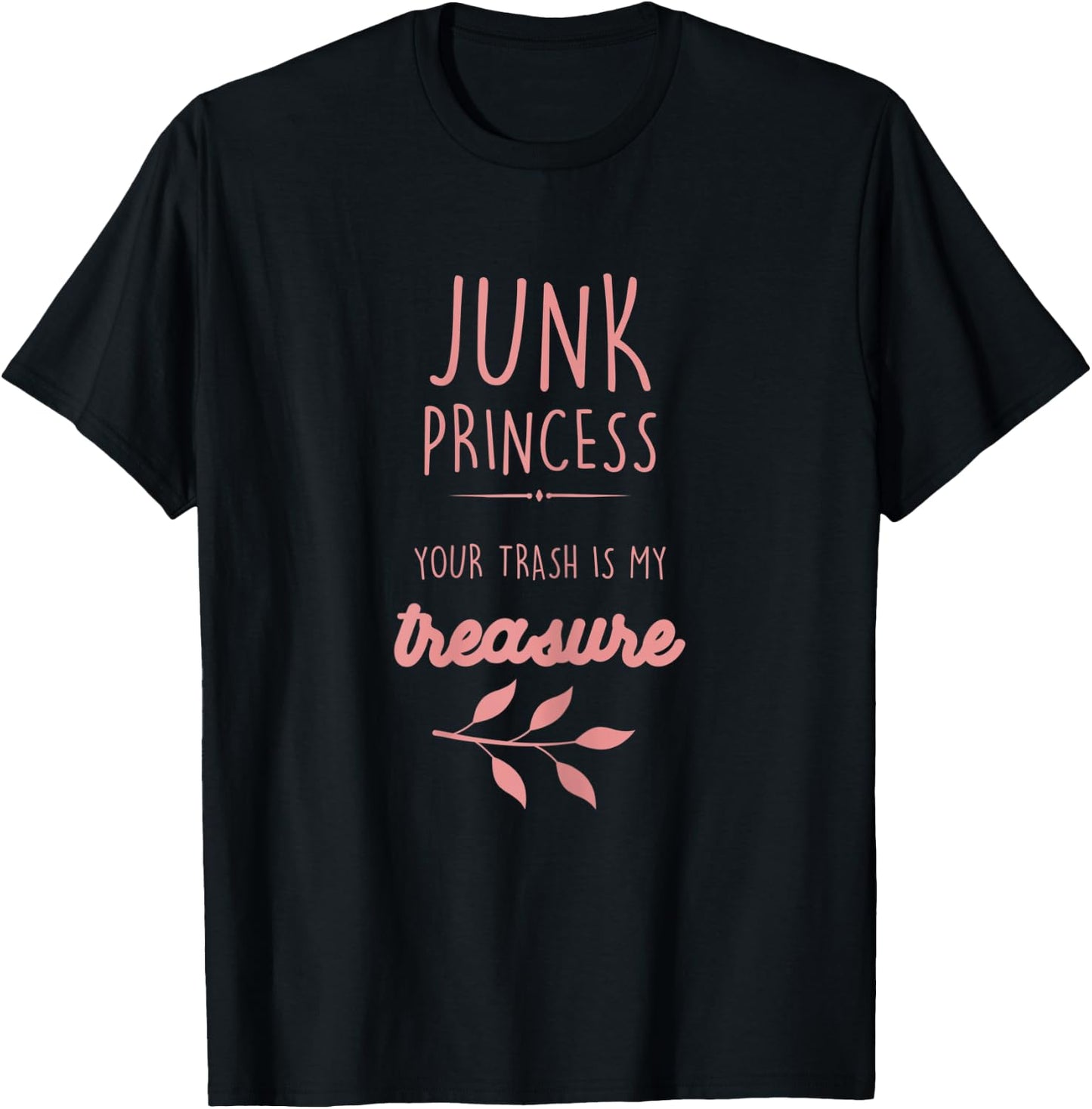 Antiquer Antiquing | Junk Princess | Girls Antique Collector T-Shirt - T-Shirt | Black