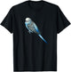 Cool Flying Wings Blue Parakeet Budgie Bird Tropical Animal T-Shirt - T-Shirt | Black