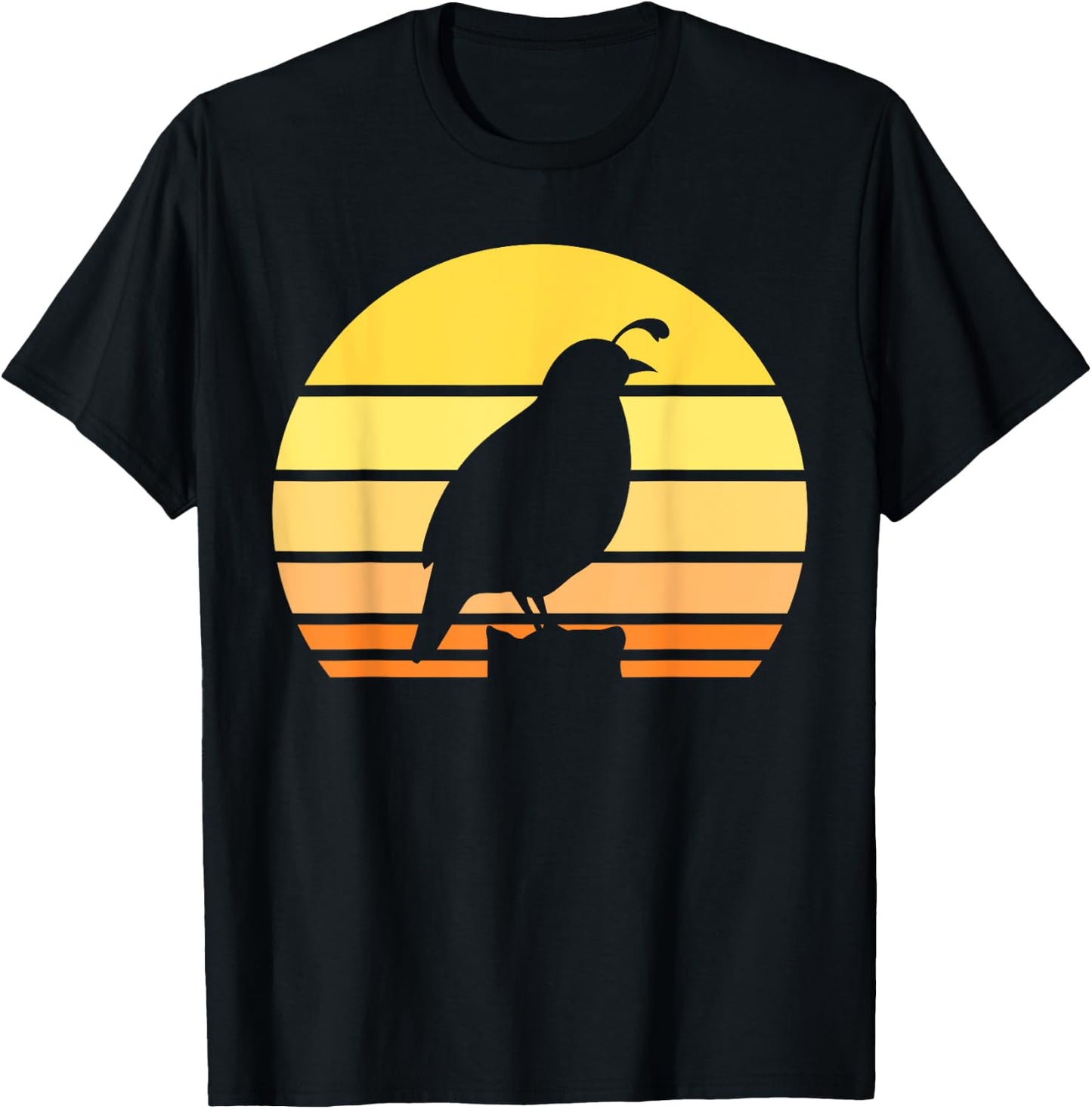 Cool Quail Art Men Women Bird Hunter Quail Upland Hunter T-Shirt - T-Shirt | Black