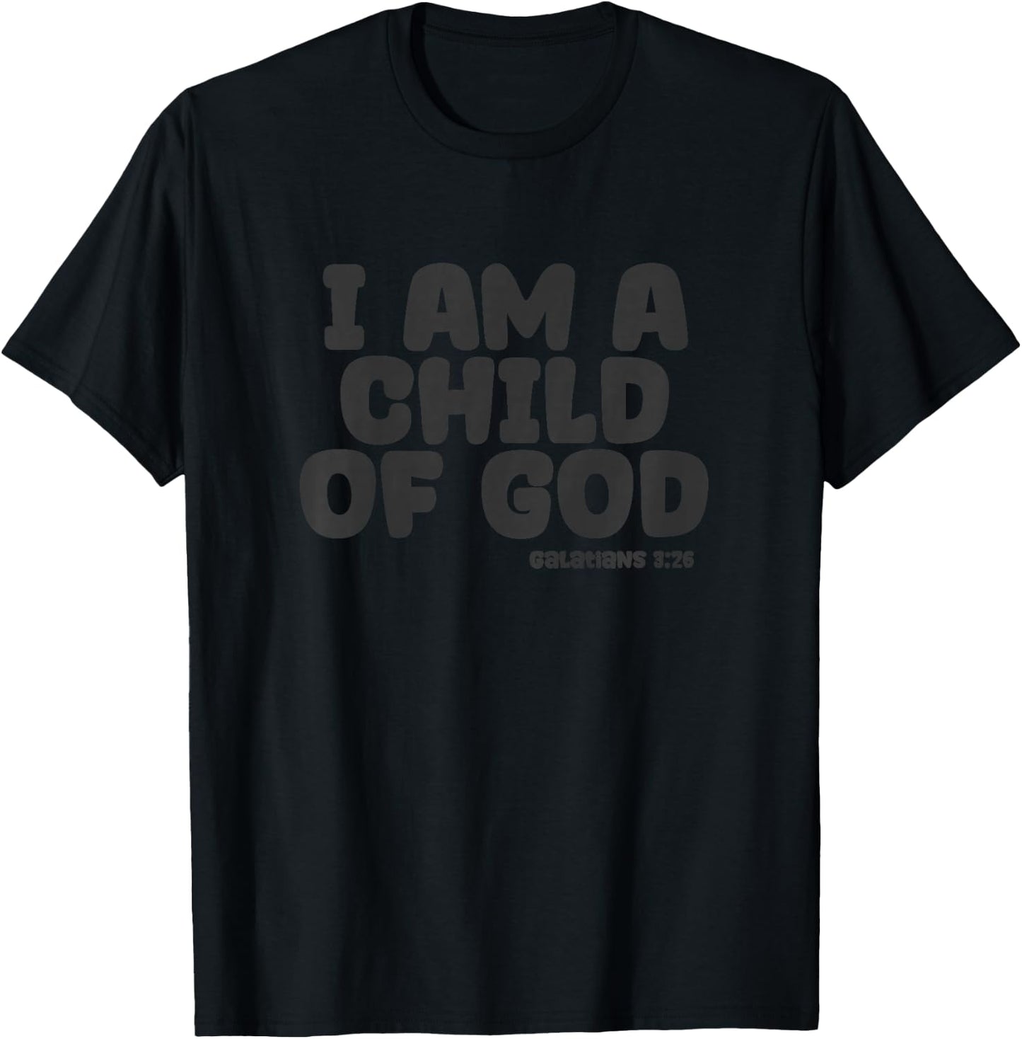 I Am A Child Of God Boys Girls T-Shirt - T-Shirt | Black