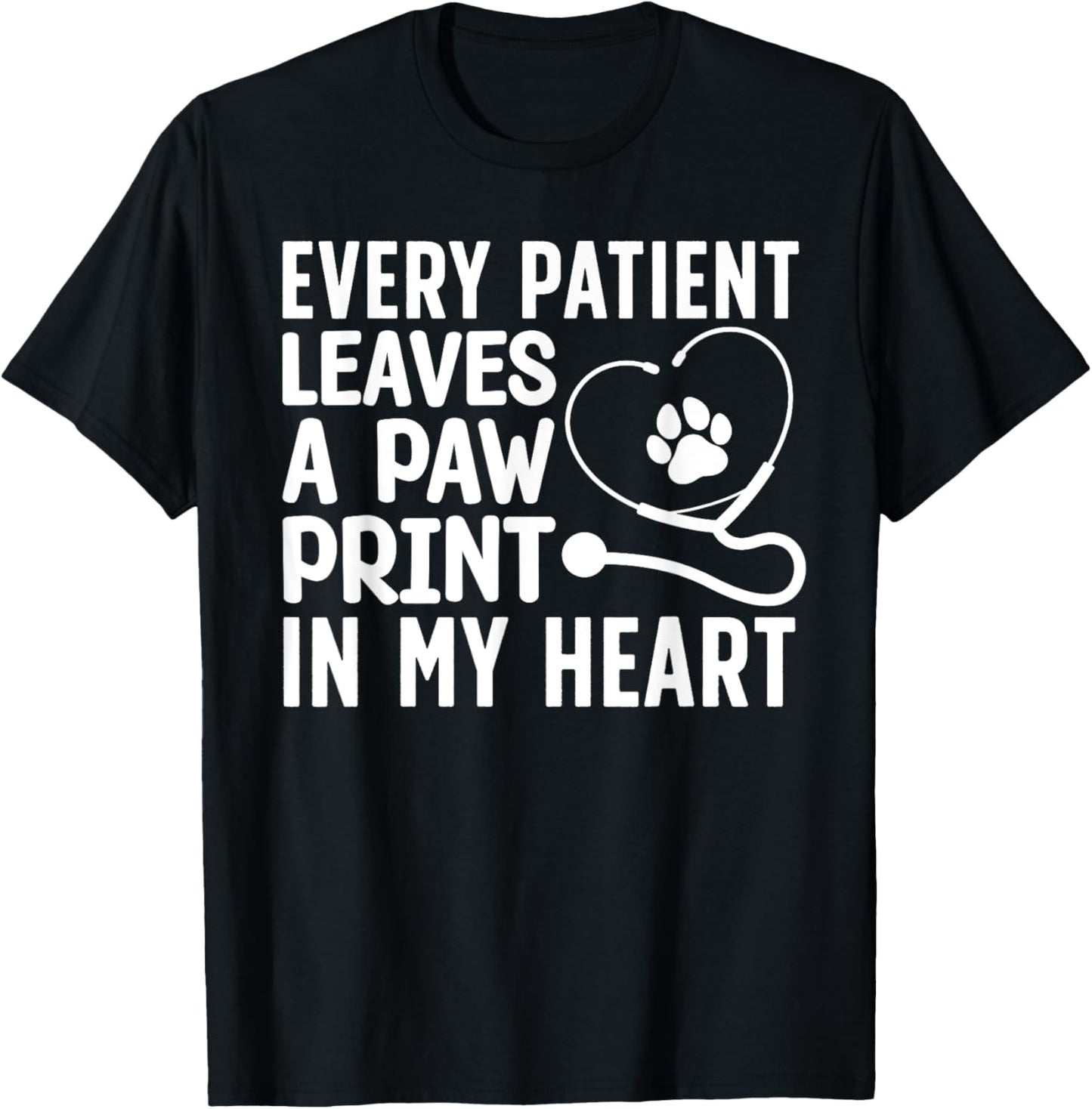 Funny Veterinarian Art Women Pet Veterinary Lovers T-Shirt - T-Shirt | Black