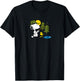 Peanuts - Snoopy Woodstock Fishing T-Shirt - T-Shirt | Black