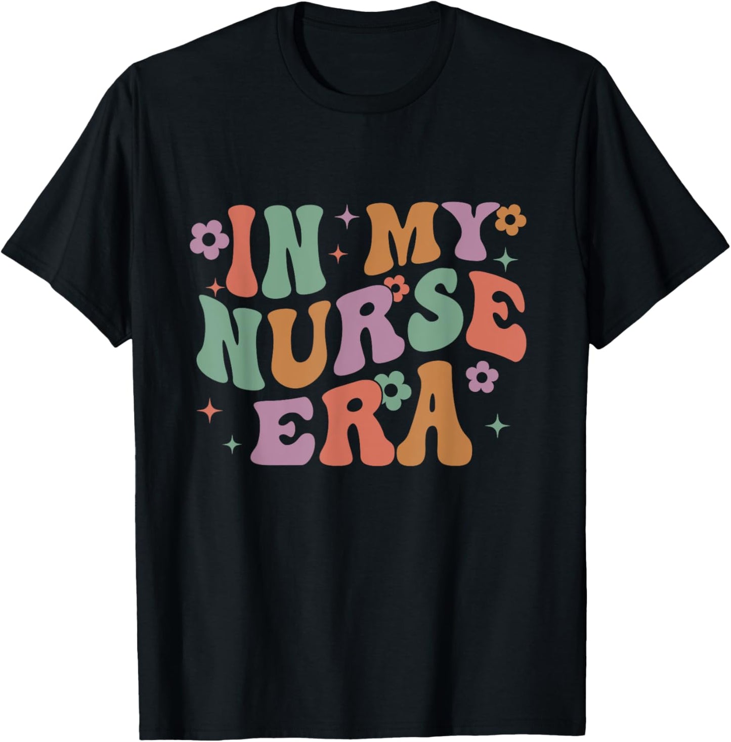 Nurse In my Nurse Era RN Nursing School Graduation Lpn Lvn T-Shirt - T-Shirt | Black