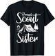 Proud Scout Sister Camping Scouting Tent Scout Sister Leader T-Shirt - T-Shirt | Black