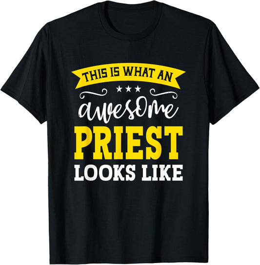 Funny Priest Gifts Priest Black X-Small T-Shirt - T-Shirt | Black